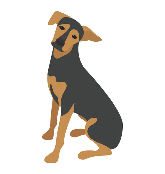Beagle Uma Raça Cão Pequeno Cão — Vetor de Stock