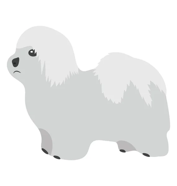 Desenhos Animados Cão Design Ícone Plana — Vetor de Stock