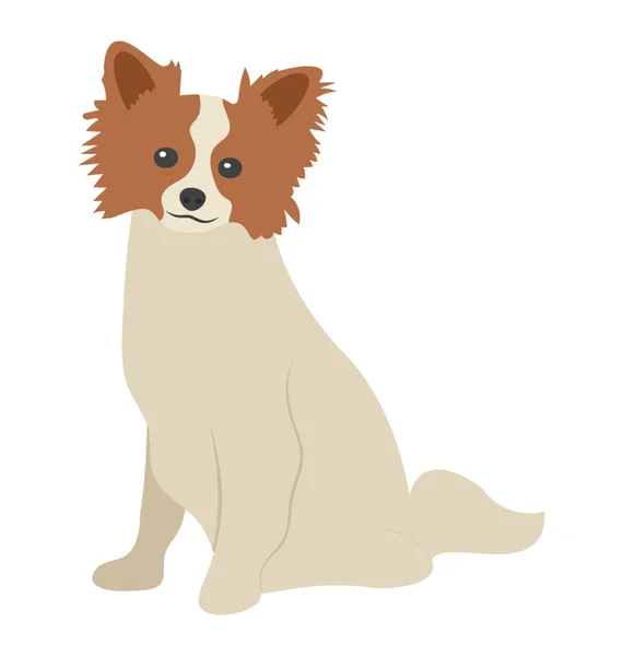 Icono Carácter Perro Aislado — Vector de stock