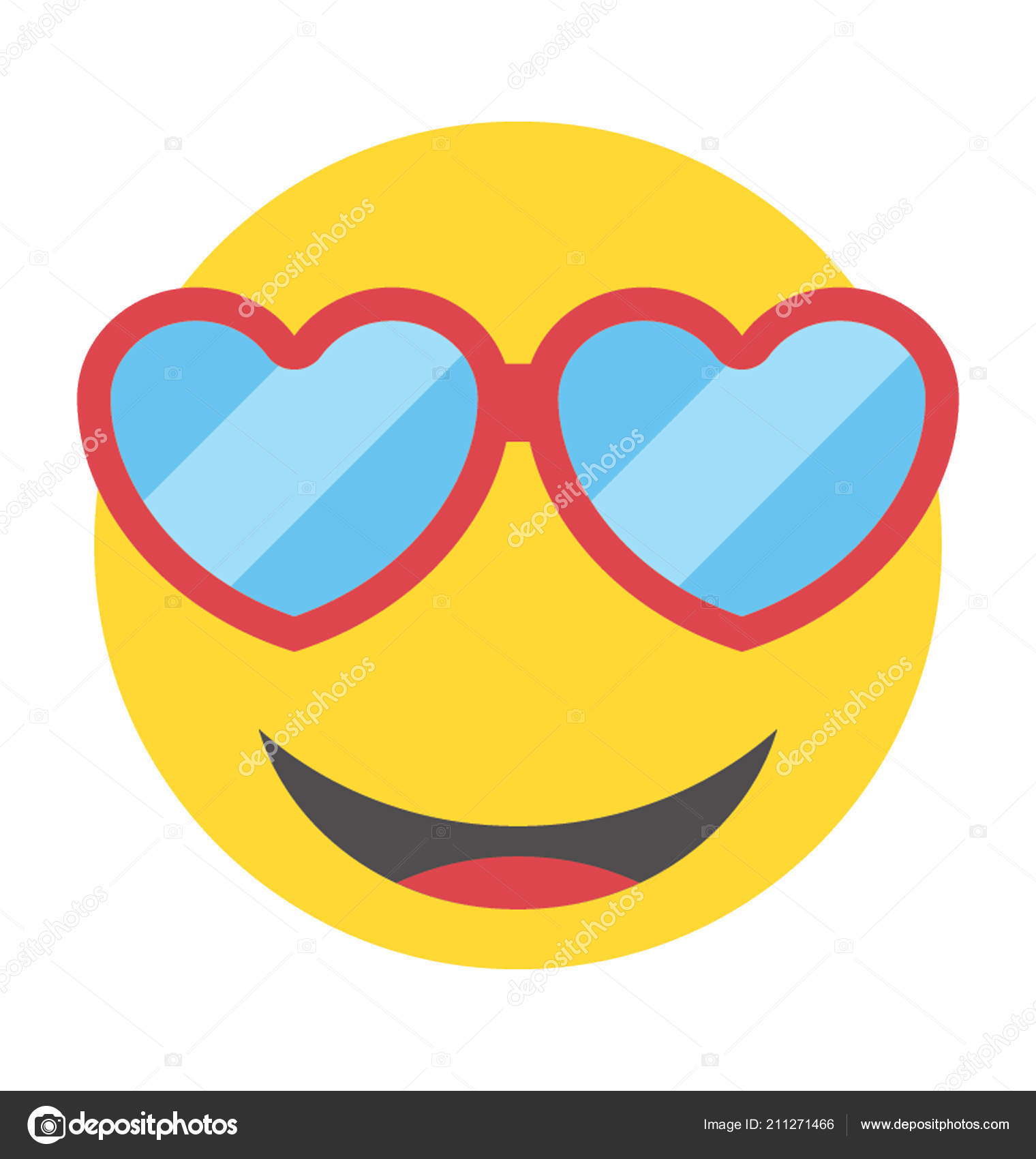 感情を表現するフラット スマイル デザイン ストックベクター C Vectorsmarket