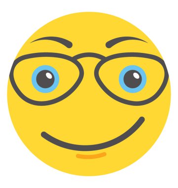 Emoji düz tasarım duyguların ifade