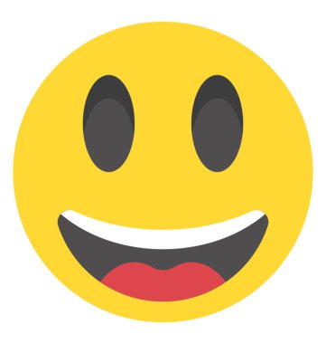 Neşeli mutlu yüz ifade