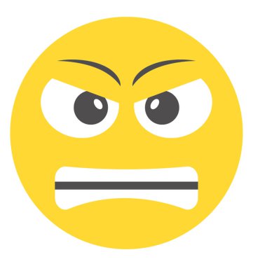 Emoji düz tasarım duyguların ifade