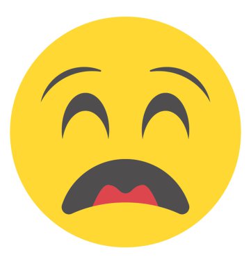 duyguları ifade etmek için düz gülen tasarım