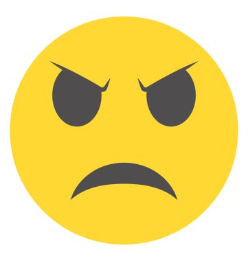 Kızgın yüz ifadeleri sunmak için tasarlanmış ifade