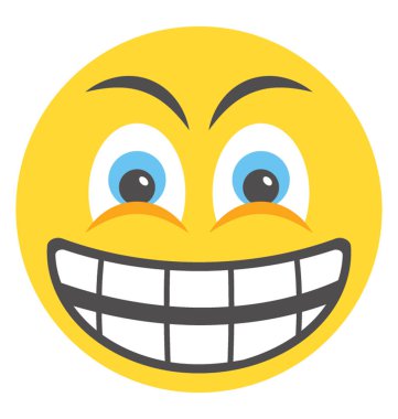 Emoji düz tasarım duyguların ifade