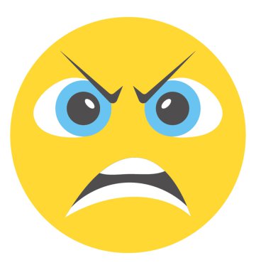 Kızgın yüz ifadeleri sunmak için tasarlanmış ifade