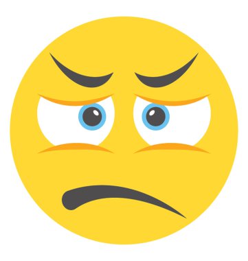 Duyguların ifade için ifade düz tasarım