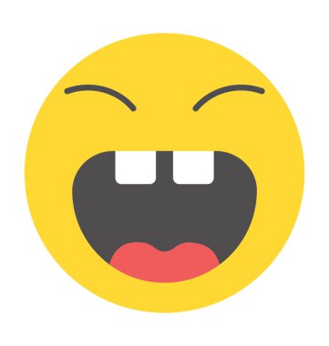 Neşeli mutlu ifade simgesi