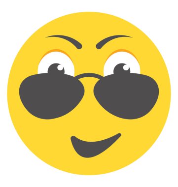 Emoji düz tasarım duyguların ifade