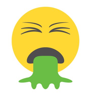Emoji düz tasarım duyguların ifade