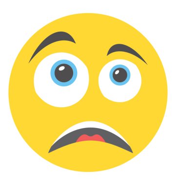 duyguları ifade etmek için düz gülen tasarım