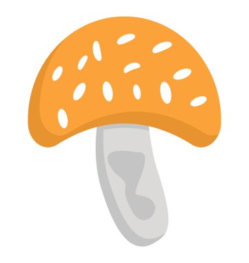 Yenilebilir mantar simgesi tasarım