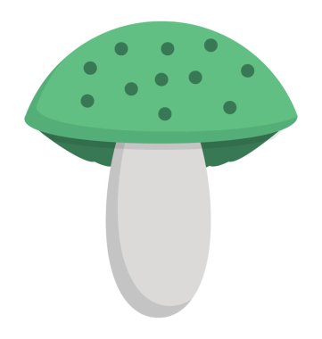 Yenilebilir mantar simgesi tasarım