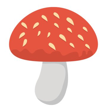 Mantar düz simgesi yaratıcı tasarım