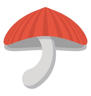 Yenilebilir mantar simgesi tasarım