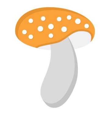 Mantar düz simgesi yaratıcı tasarım