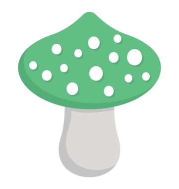 Yenilebilir mantar simgesi tasarım