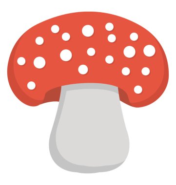 Yenilebilir mantar simgesi tasarım