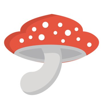 Mantar düz simgesi yaratıcı tasarım