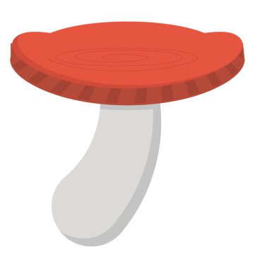 Mantar düz simgesi yaratıcı tasarım