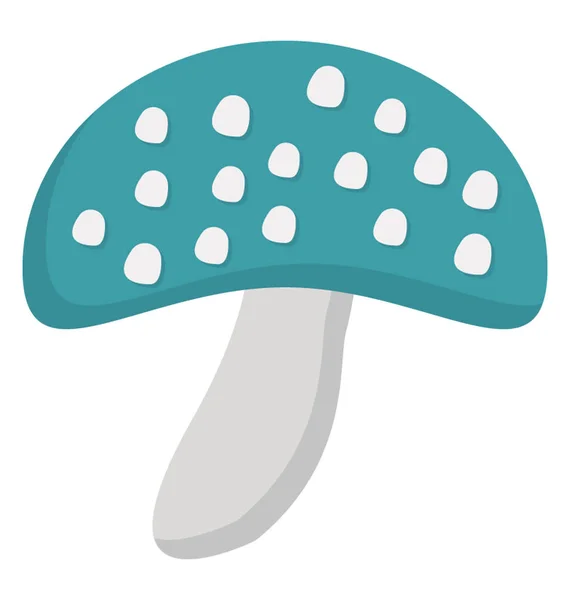 Mushroom Flat Icon Creative Design — Stock Vector