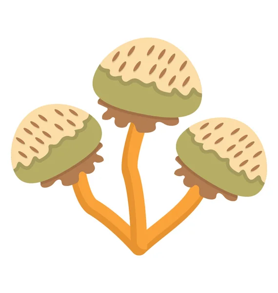 蘑菇平面图标创意设计 — 图库矢量图片