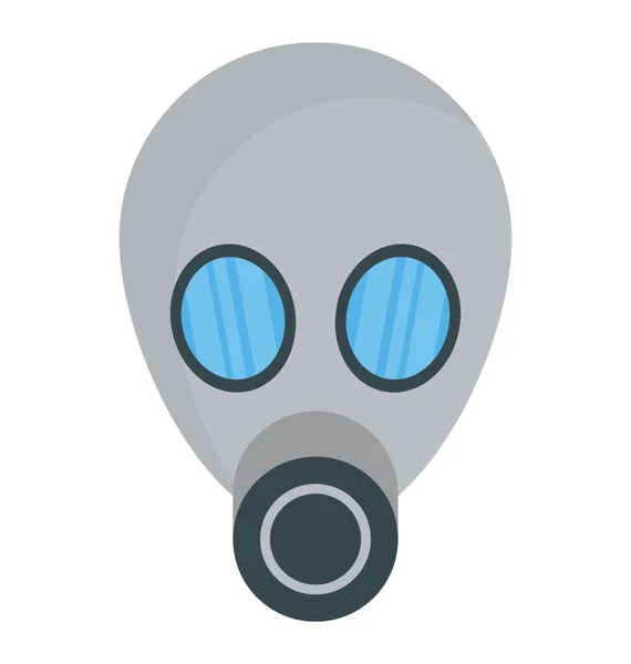 Μάσκα Αερίων Για Αναπνέουν Τοξικό Περιβάλλον — Διανυσματικό Αρχείο