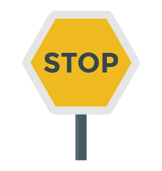 Disegno Icona Stop Board — Vettoriale Stock