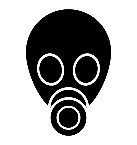 Gasmaske Zum Atmen Giftiger Umgebung — Stockvektor