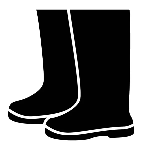 Pies Protección Botas Usables — Vector de stock