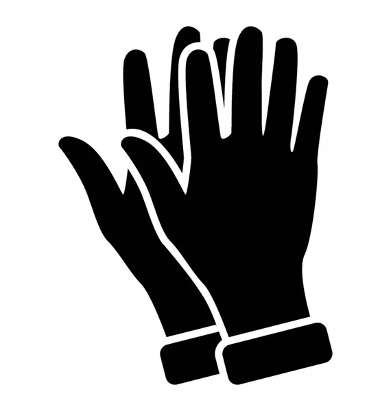 Luvas Borracha Proteção Mão — Vetor de Stock