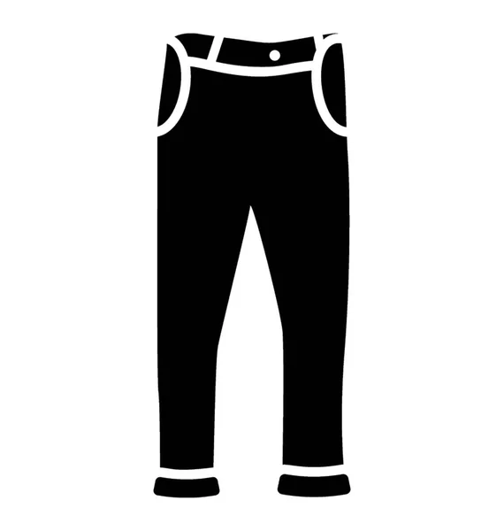 Vêtements Protection Icône Pantalon — Image vectorielle
