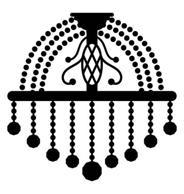 Katı simgesi tasarım avize