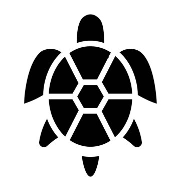 Nesli tükenmekte olan hayvan kaplumbağa simgesi