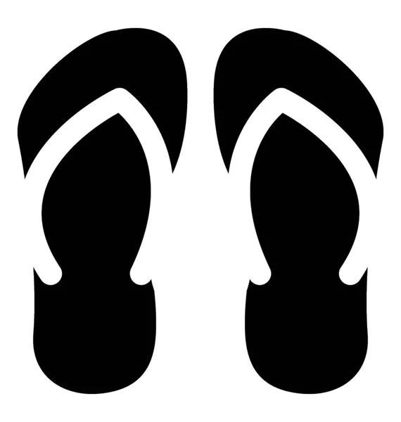 Sepatu Sandal Nyaman Jepit - Stok Vektor