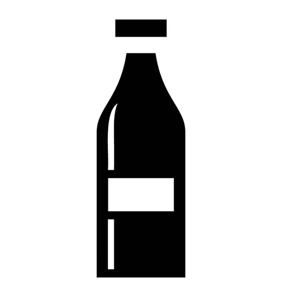 Botella Líquida Vector Icono — Vector de stock