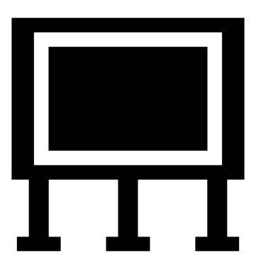 İzole simgesi tasarım Sergisi kurulu