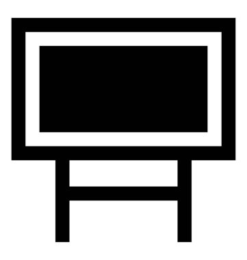 Promosyon ve reklam için afiş standı