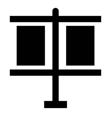 Promosyon ve reklam için afiş standı