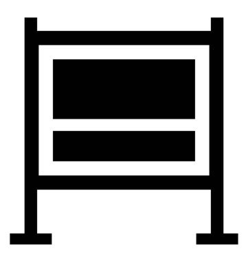 İzole simgesi tasarım Sergisi kurulu