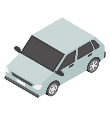 Bir arabanın düz simgesi tasarım
