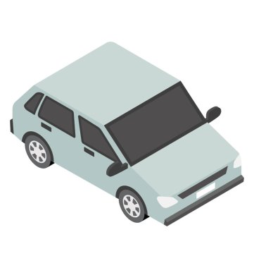 Bir arabanın düz simgesi tasarım