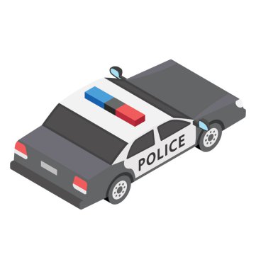 Mobil polis araba simgesi