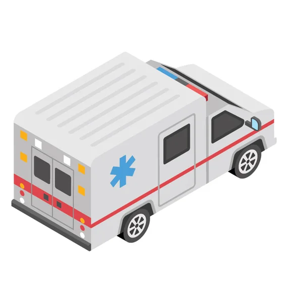 Véhicule Ambulancier Pour Transport Des Patients — Image vectorielle