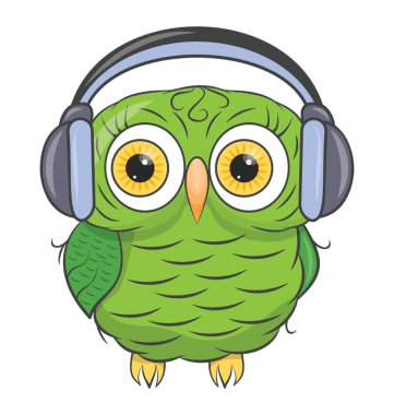 İzole simgesi tasarım bir baykuş karikatür