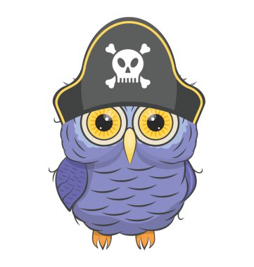 İzole simgesi tasarım bir baykuş karikatür