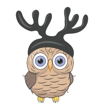 İzole simgesi tasarım bir baykuş karikatür