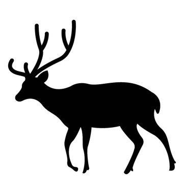 Bir geyik hayvan izole simgesi tasarım