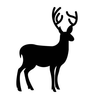 Bir geyik hayvan izole simgesi tasarım